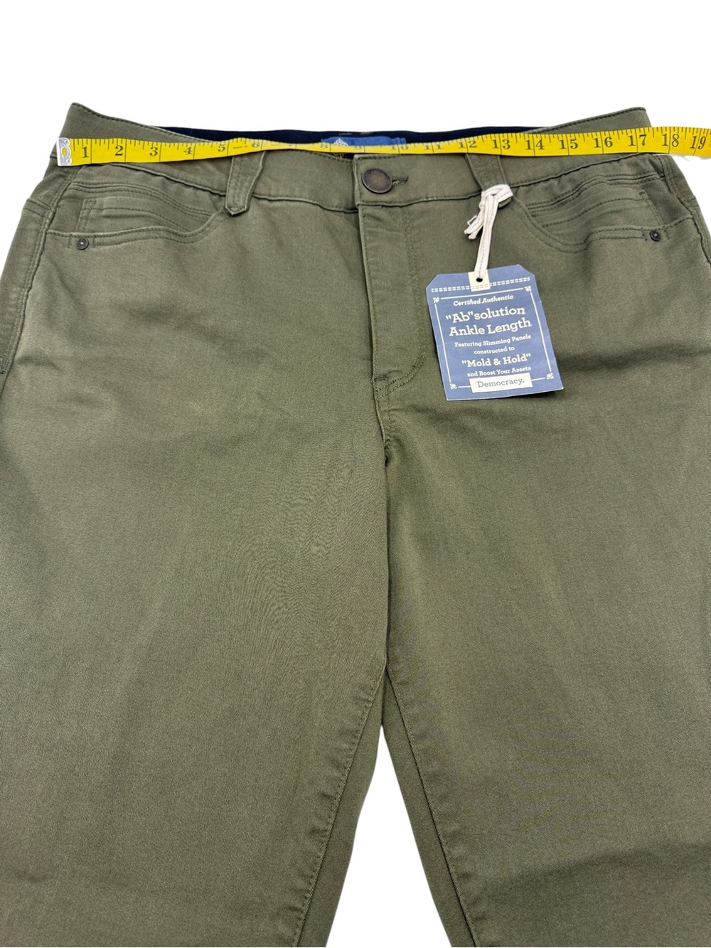 Democracy Ab’solution’ Ankle Length Straight Leg Pants Size 16 - Picture 15 of 16